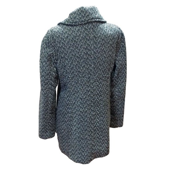 Guess Los Angeles Womens Herringbone Wool Blend Double-Breasted Coat - Picture 3 of 10